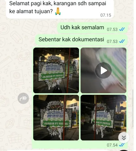 Pengiriman Papan Bunga Selamat Bayah