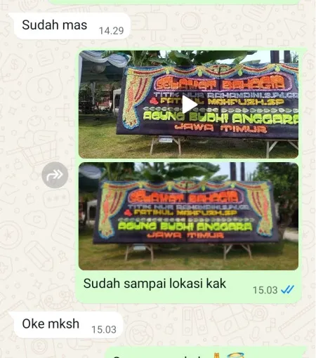 Pengiriman Papan Bunga Bayah